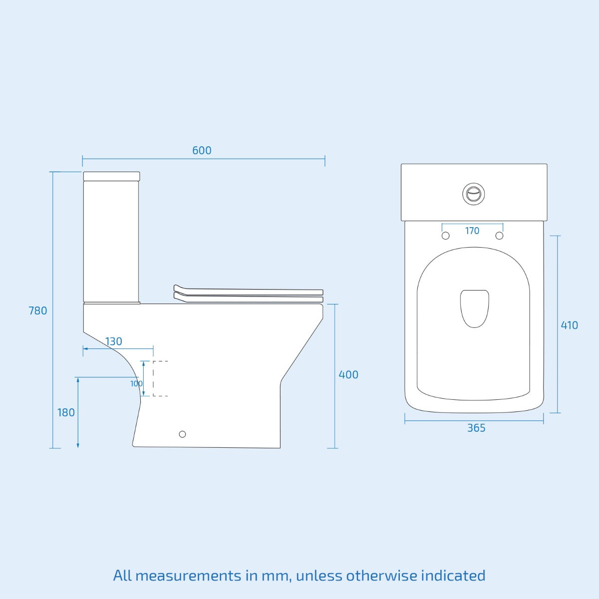 Ellen 450mm Vanity Basin Unit Flat Pack & Close Coupled Toilet White