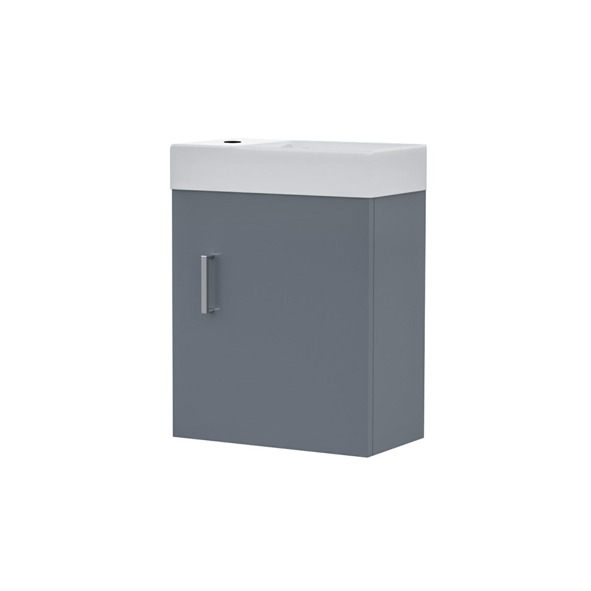 Nanuya 400mm Cloakroom Wall Hung Basin Vanity Unit Grey