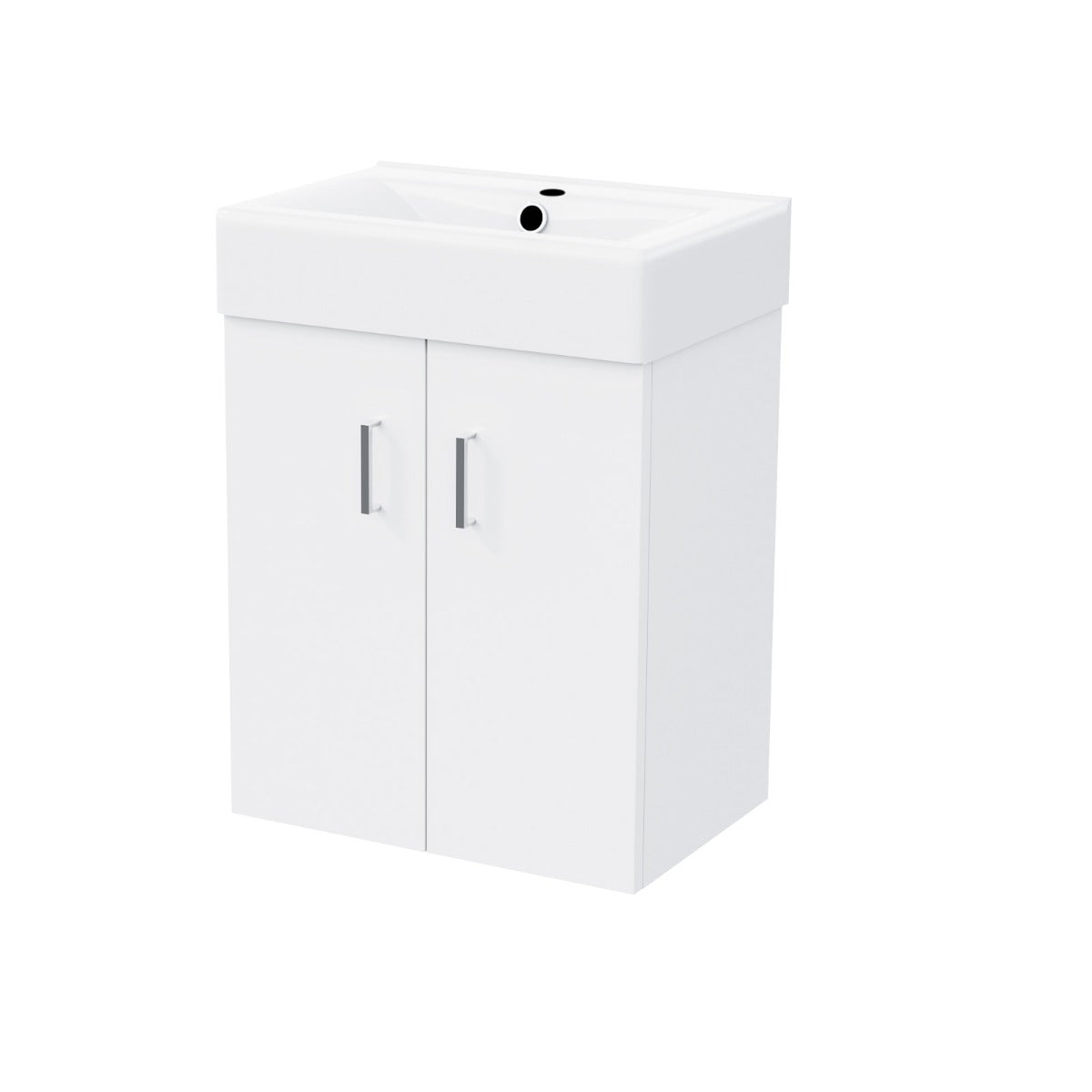 Nanuya 450mm White Gloss Wall Hung Basin Vanity Unit