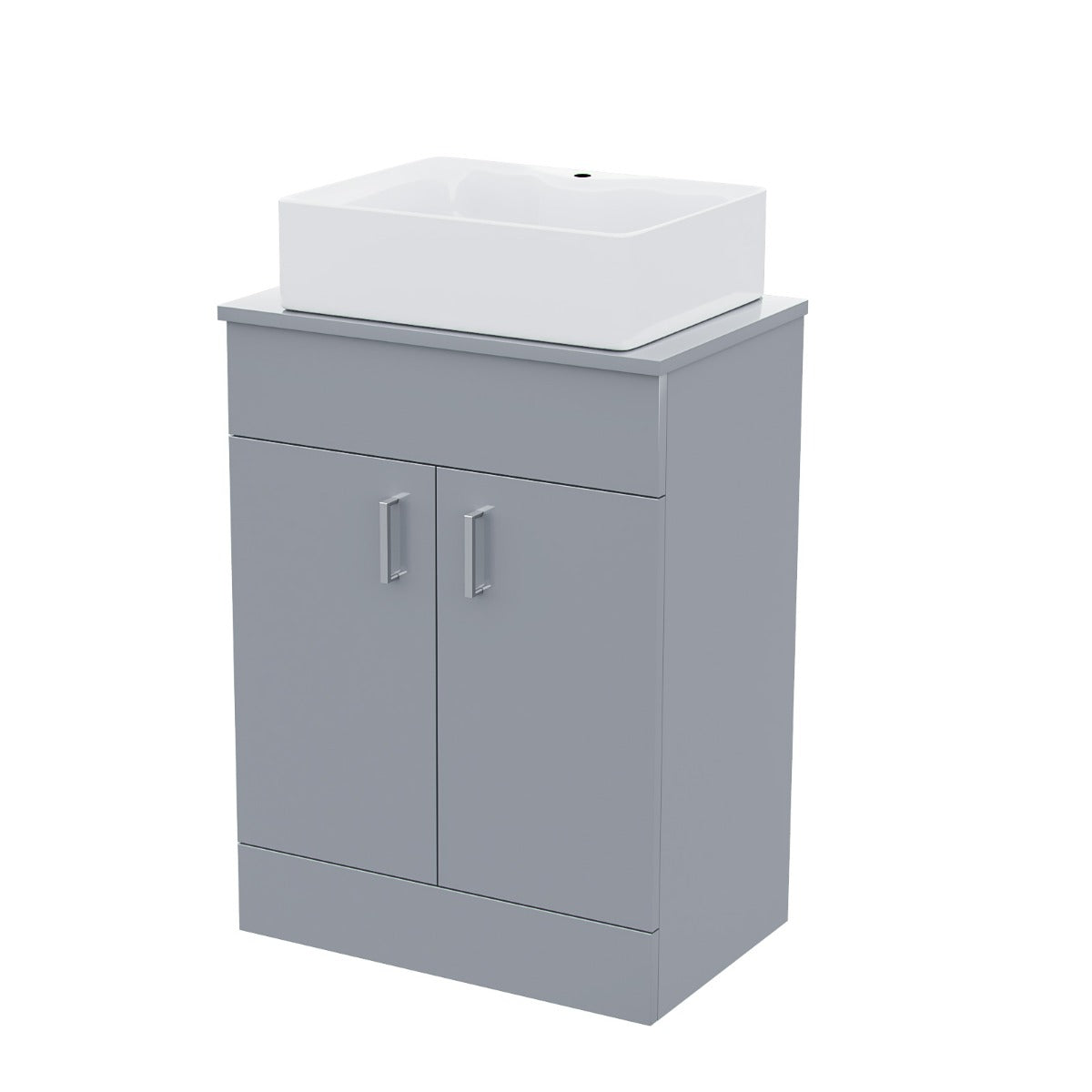 Nanuya  500mm Grey Vanity Cabinet and Rectangle Counter Top Basin Unit