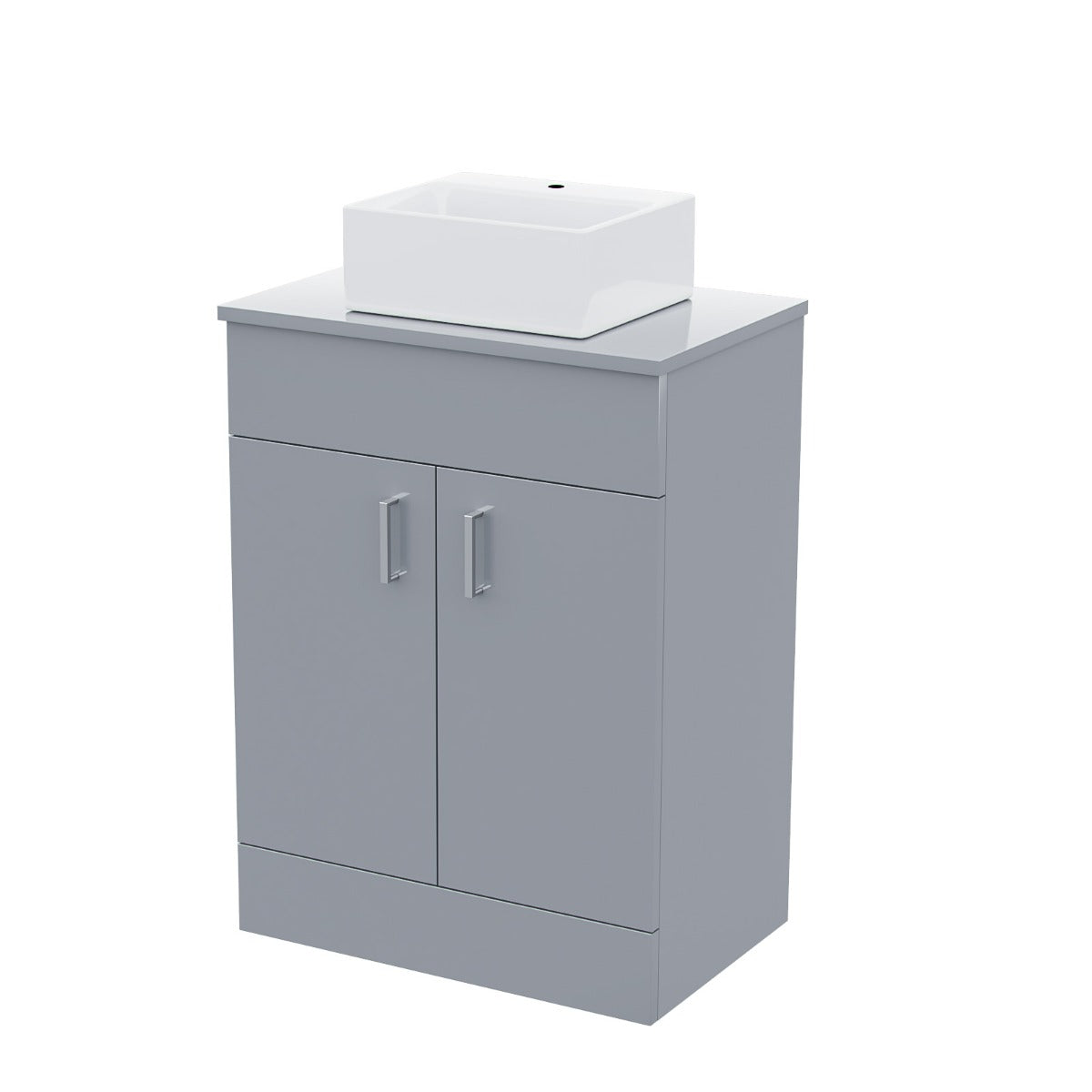 Nanuya 500mm Grey Vanity Cabinet and Small Rectangle Counter Top Basin Unit