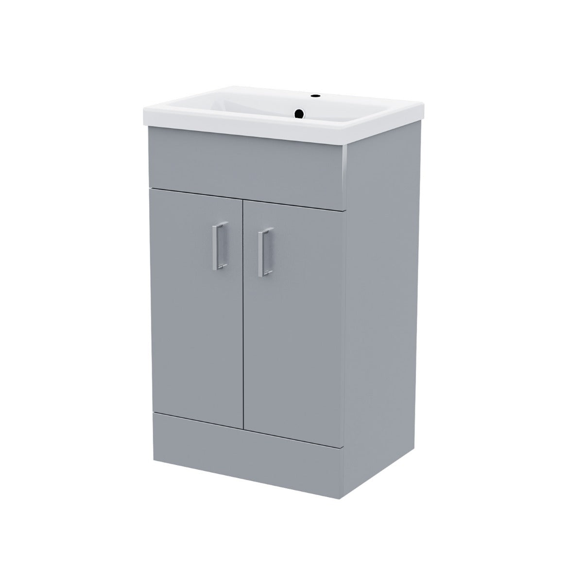 Nanuya 500mm Flat Pack Grey Vanity & WC Toilet Pan