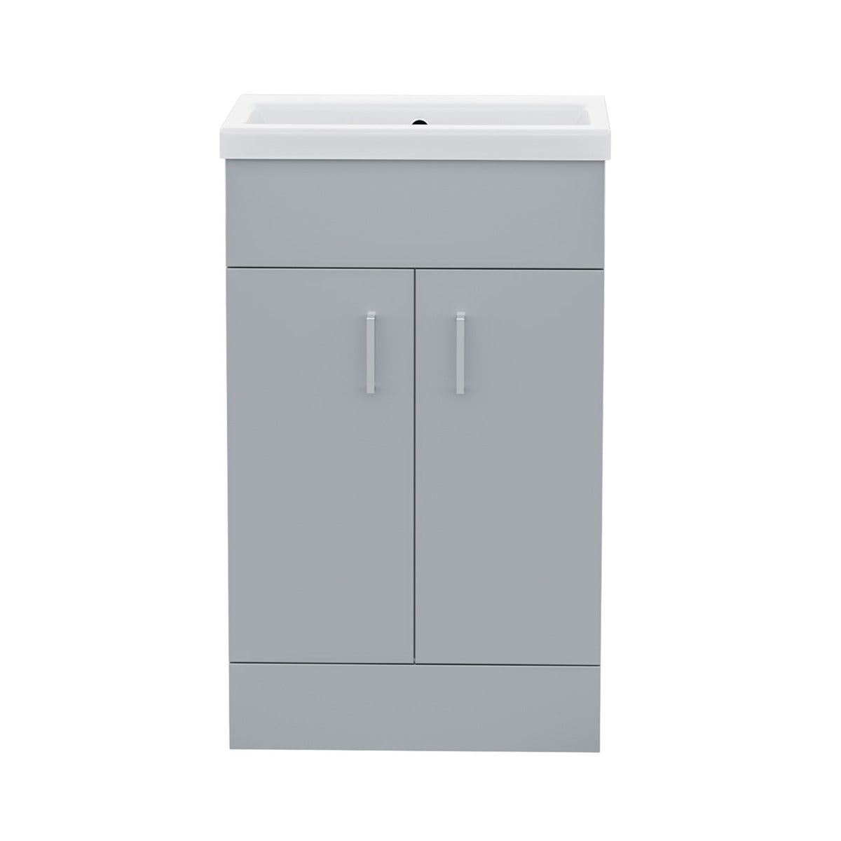 Nanuya 500mm Flat Pack Grey Vanity & WC Toilet Pan