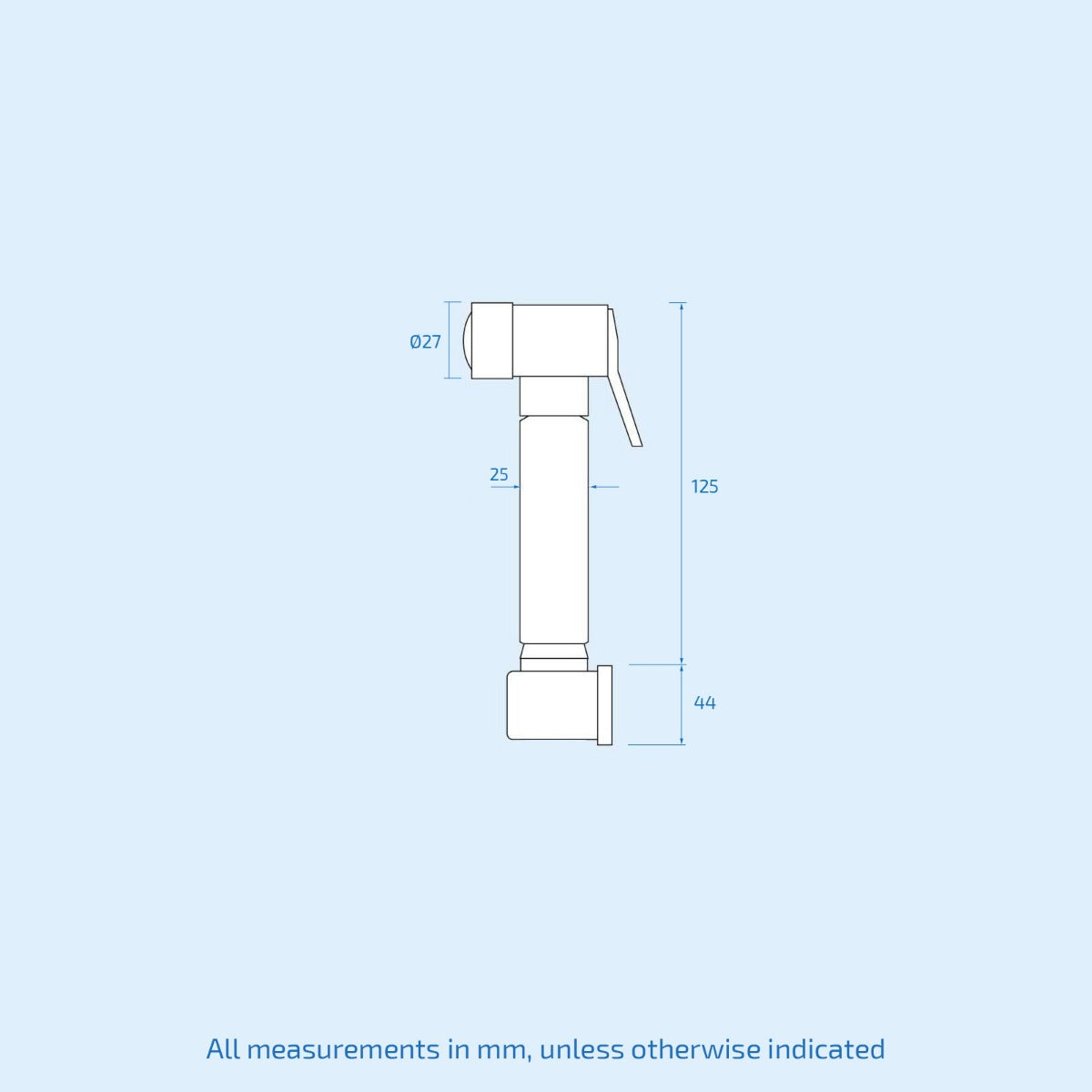 Hygienic Douche Toilet Shataf Bidet Shower Spray and  Diverter Set