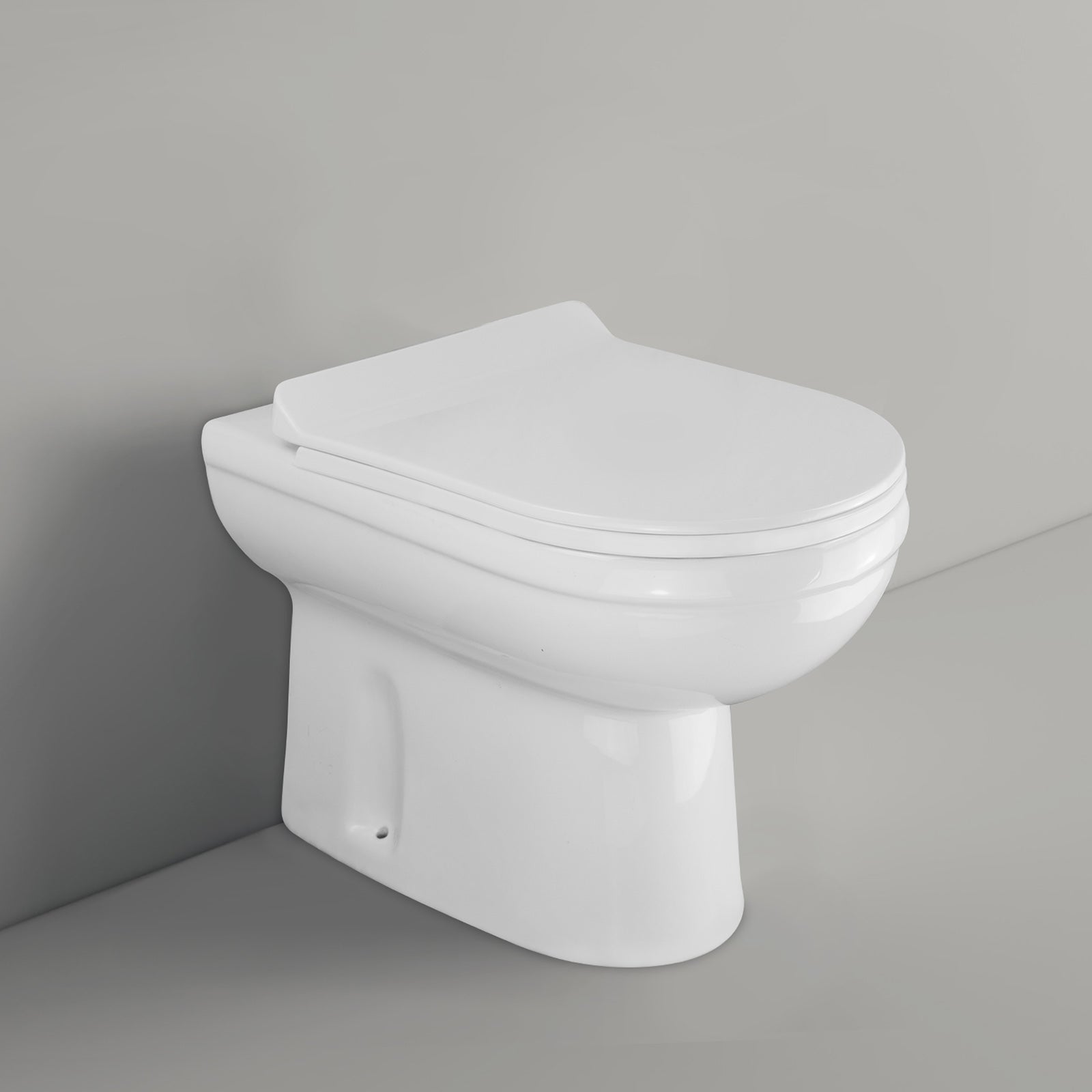 Ingersly Back To Wall Modern Toilet Pan with Soft Close Seat and Concealed Cistern