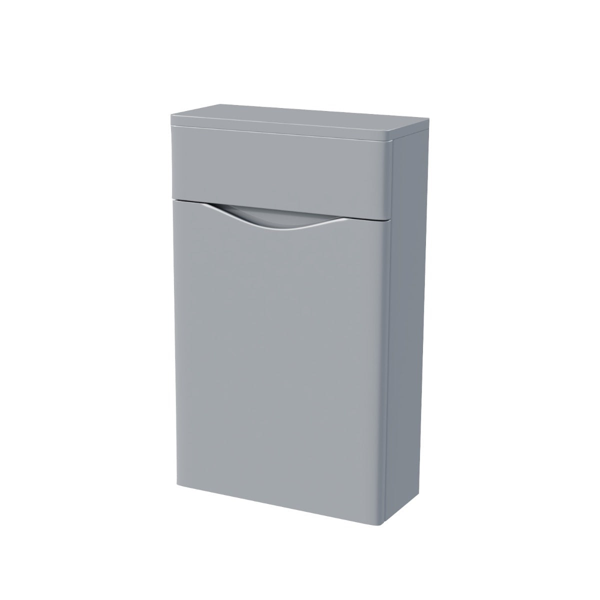 Merton 500mm Modern Back To Wall WC Unit BTW Bathroom Furniture Grey
