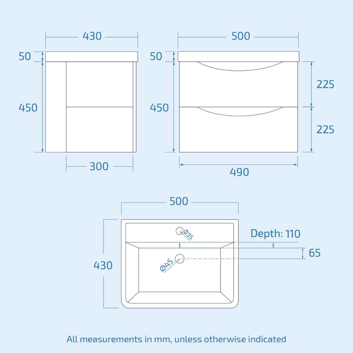 Ellen 760mm Shower Enclosure, Side Panel, 550mm Vanity Unit & Close Coupled