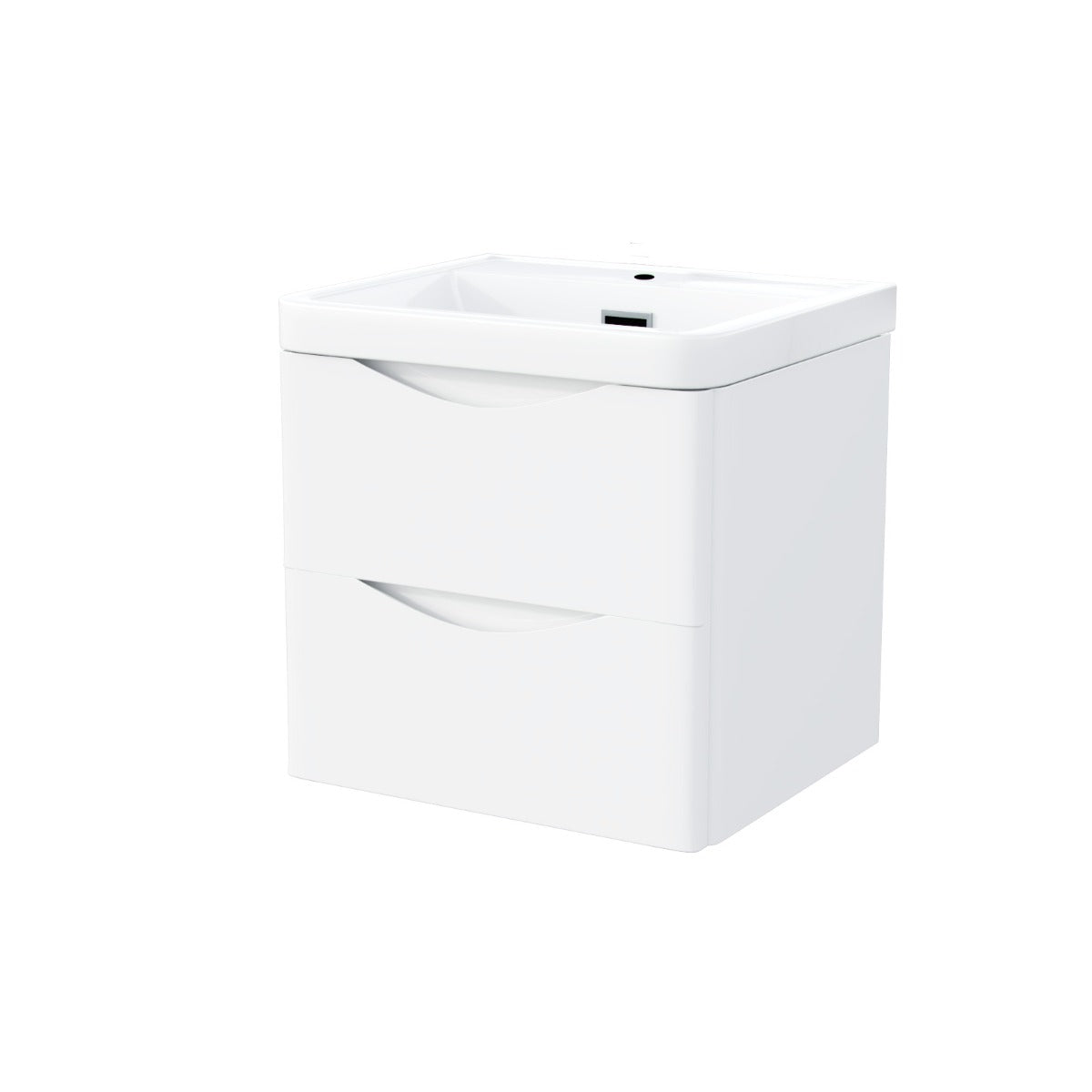 Merton 500mm Wall Hung Basin Vanity Unit White