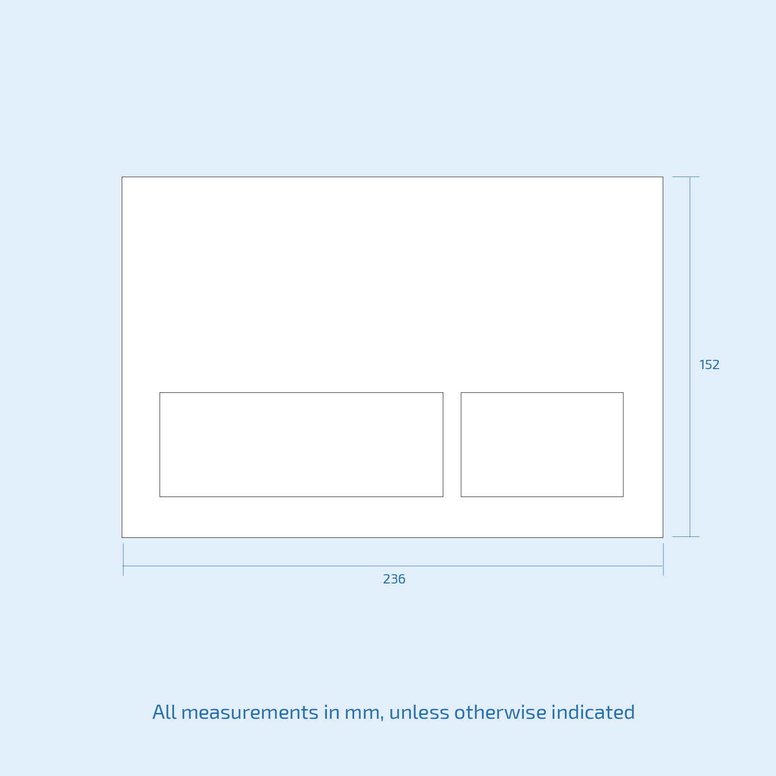 Placeholder image with dimensions 236x152 mm on a light blue background