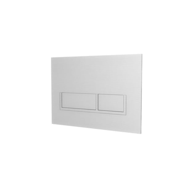Chrome metal button square flush plates