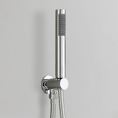 Flora 3 way 3 dial Round Concealed Thermostatic Mixer Valve, Body Jets, Shower head and handheld