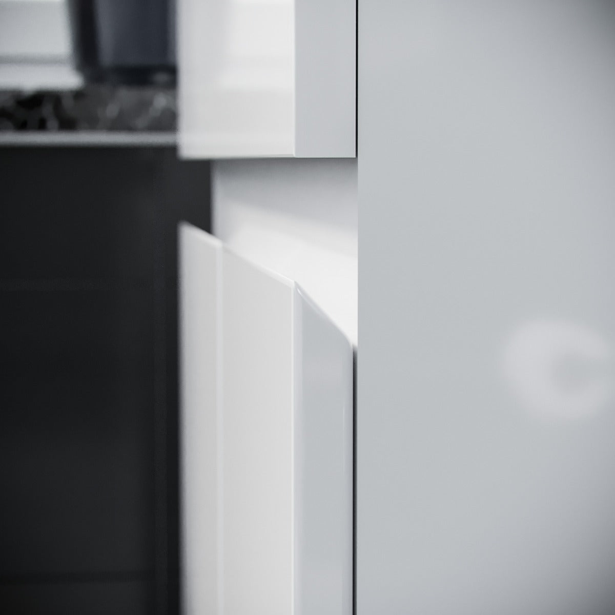 Alaska 600mm 2 Drawer White Floorstanding Vanity Cabinet and Basin Sink Unit