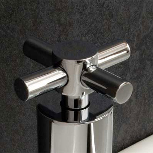 Indigo Twin Hot and Cold Twin Basin Taps Chrome