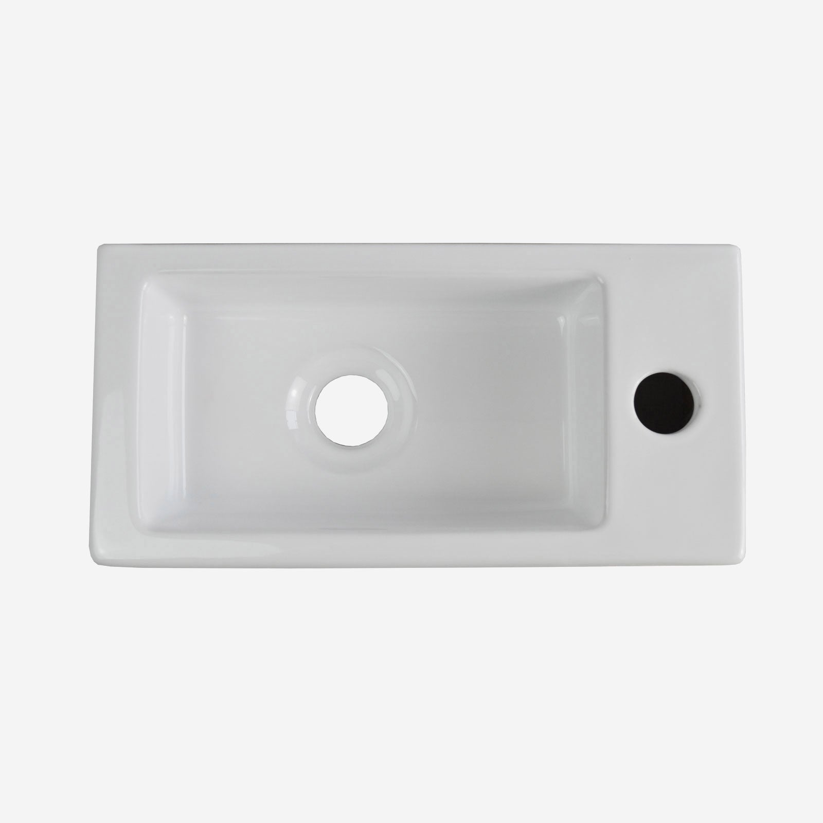 Melbourne Cloakroom Round BTW Toilet & Wall Hung Basin Right Hand Set