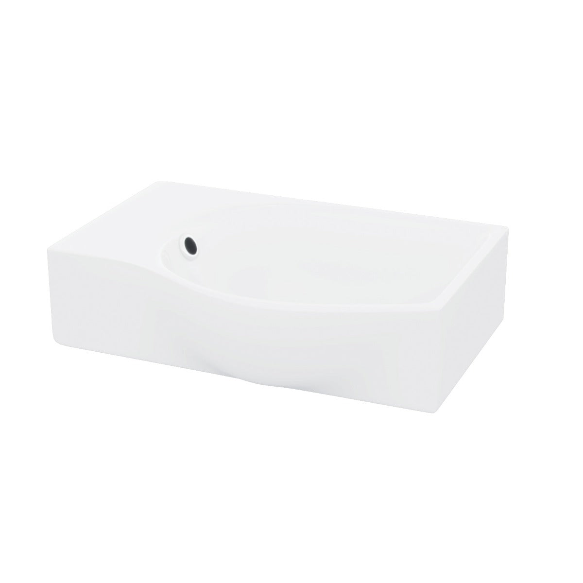 Tulla Cloakroom Rectangle Basin Sink Left Hand