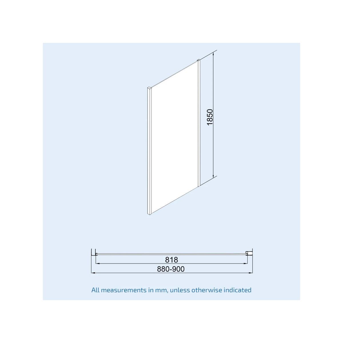 Jupiter Chrome 900mm Shower Bi-Fold Door 900mm Side Panel Enclosure & Tray