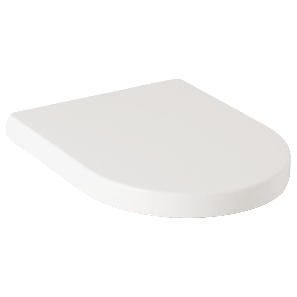 Kartell Wrapover Standard D-Shaped Soft Close Toilet Seat - White