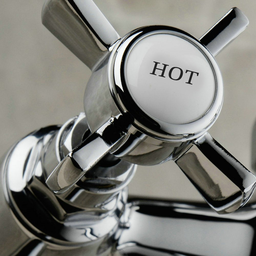 Imperior Traditional Design Freestanding Bath Shower Mixer Tap With Handheld Kit