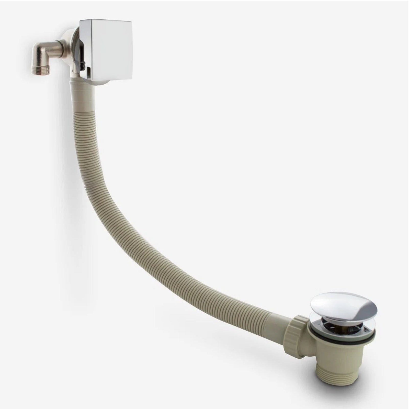 Lilly Chrome 3 Dial 3 Way Square Concealed Thermostatic Mixer Valve, Slider Rail, Square Handset, Square Ceiling Shower Head, Bath Filler & Waste