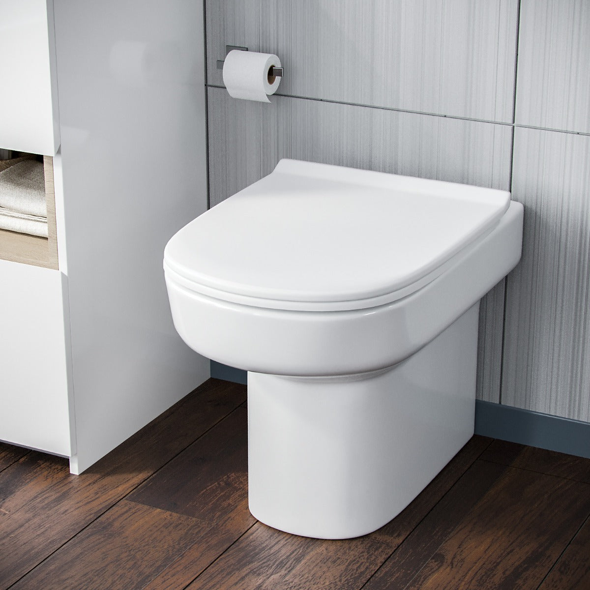 Aalan Back To Wall Pan and PP Soft Close Toilet Seat