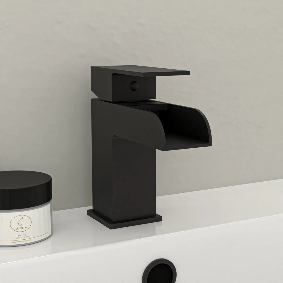 Nanuya 1700mm Bath with Screen, 600mm Anthracite Basin Vanity & Toilet - Complete Set with Matte Black Fittings