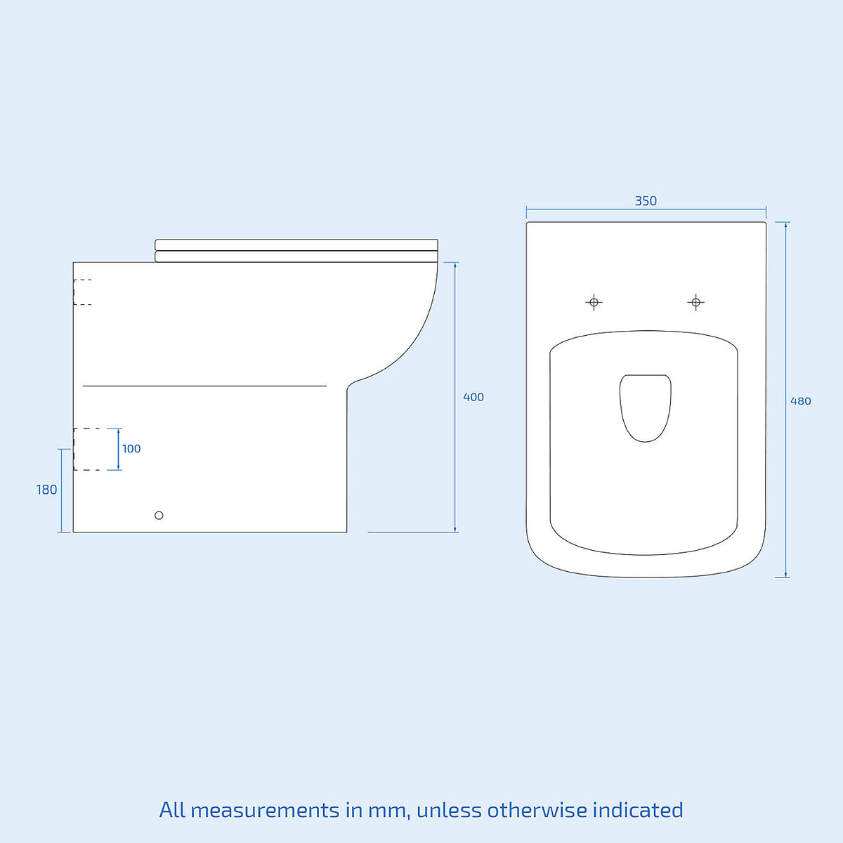 Aric 1100mm White RH Vanity Unit Basin Sink Cabinet and BTW Toilet Flat Pack