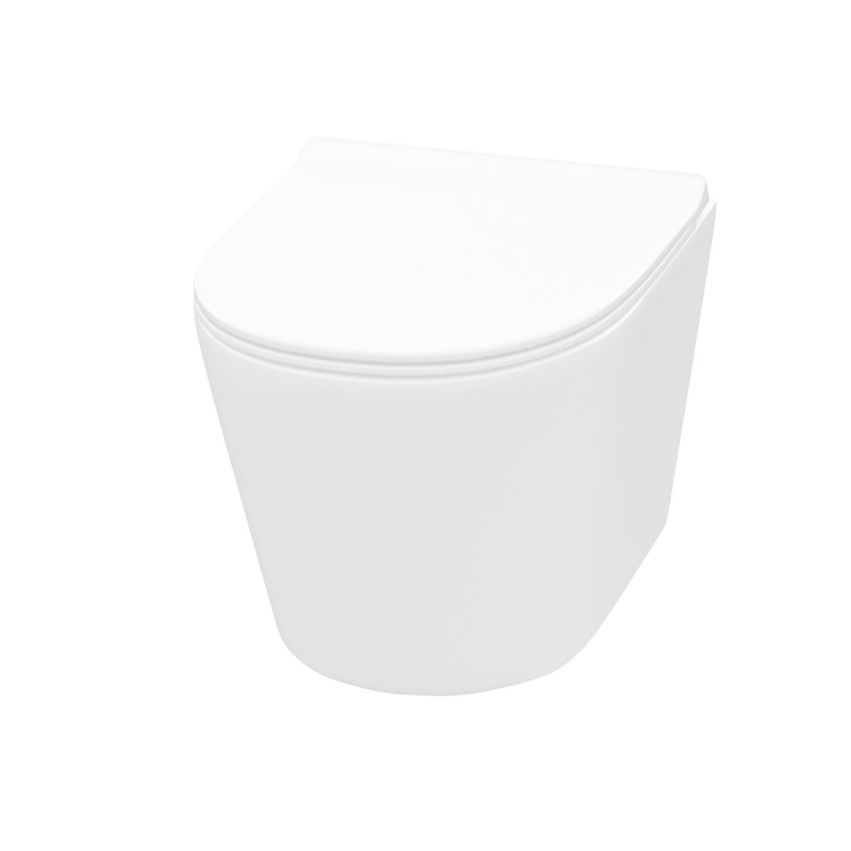 Ellis Rimless Wall Hung Toilet Pan + Soft Close Toilet Seat
