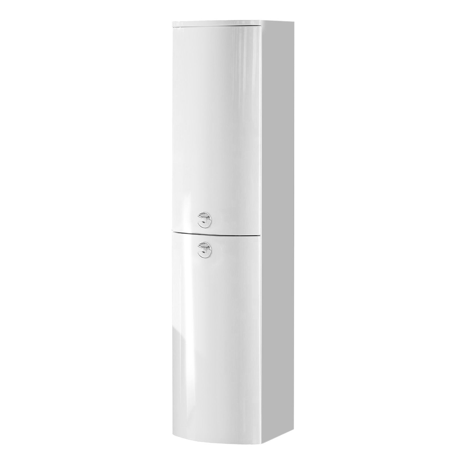 Dene Left Hand 1100mm White Vanity Basin Unit White + Back to Wall Toilet & Wall Hung Cabinet