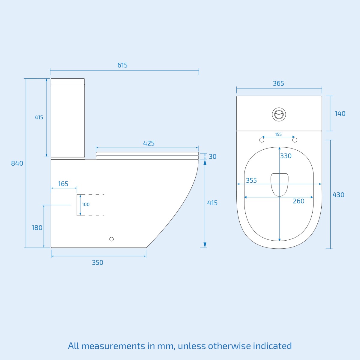 Ellen 1700mm RH P-Shaped Shower Bath with Screen & Front Panel, 550mm White Floor Standing Basin Vanity Unit & Close Coupled Toilet