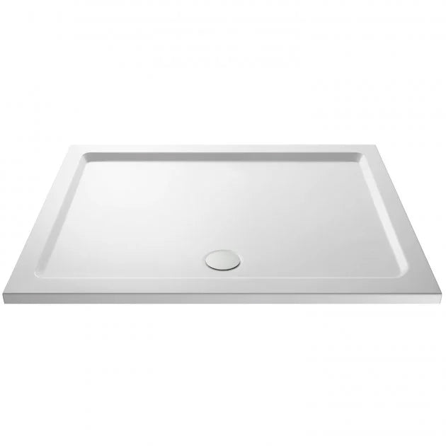 Magna 1600mm Shower Sliding Door, 800mm Glass Side Panel Screen & Tray