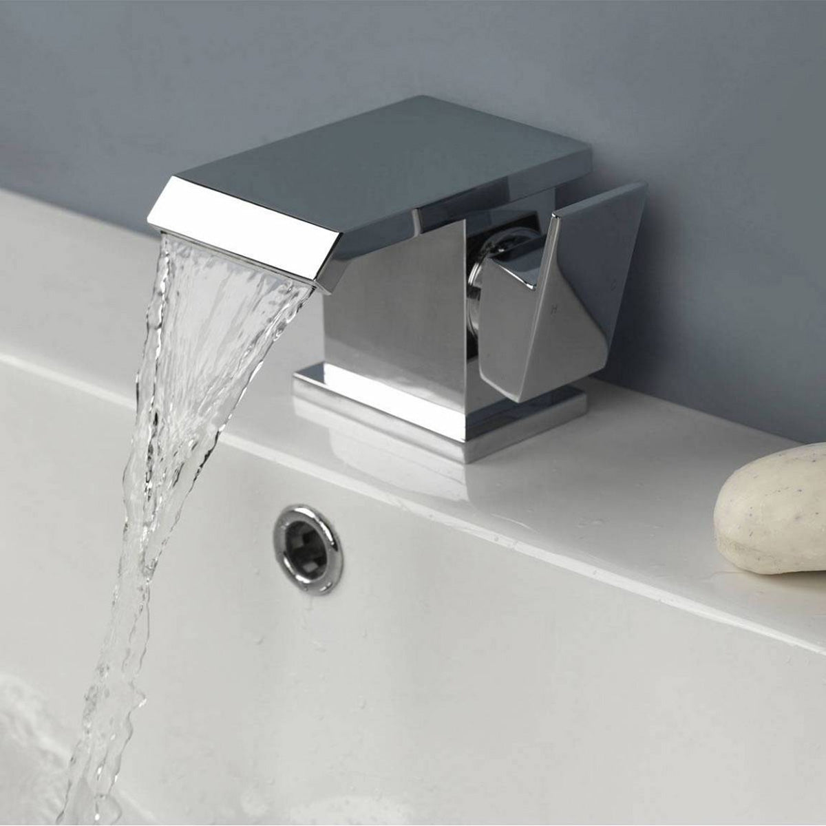 Truro Waterfall Basin Mono Mixer Tap + Pop Up Waste Chrome