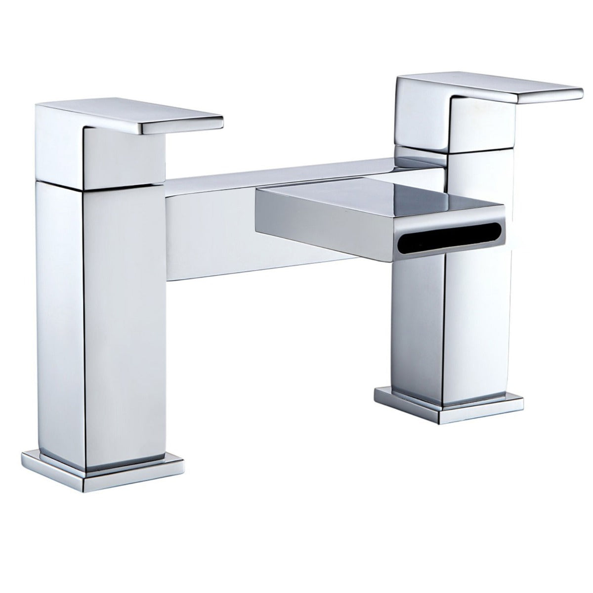 Saturn Waterfall Design Basin Sink Mono Mixer Tap & Deck Mounted Bath Filler Tap