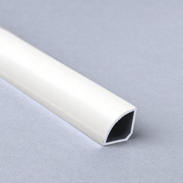Retroft 2.4m White Quarter Round PVC Trim For Wall & Ceiling Panels - Universal Size