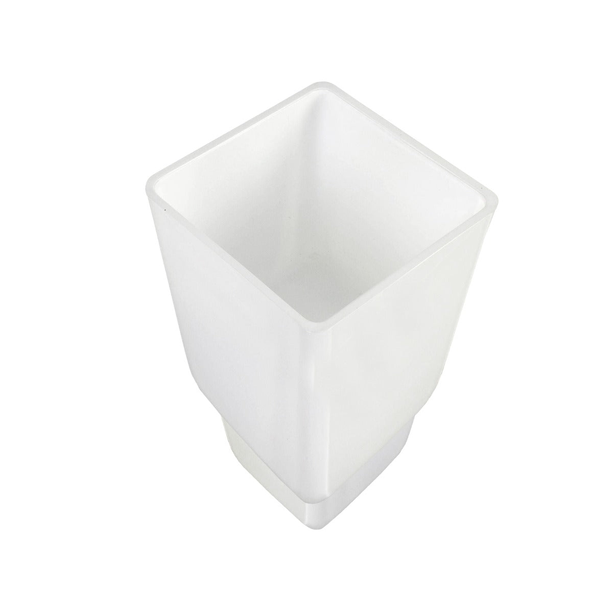White ceramic planter on a white background