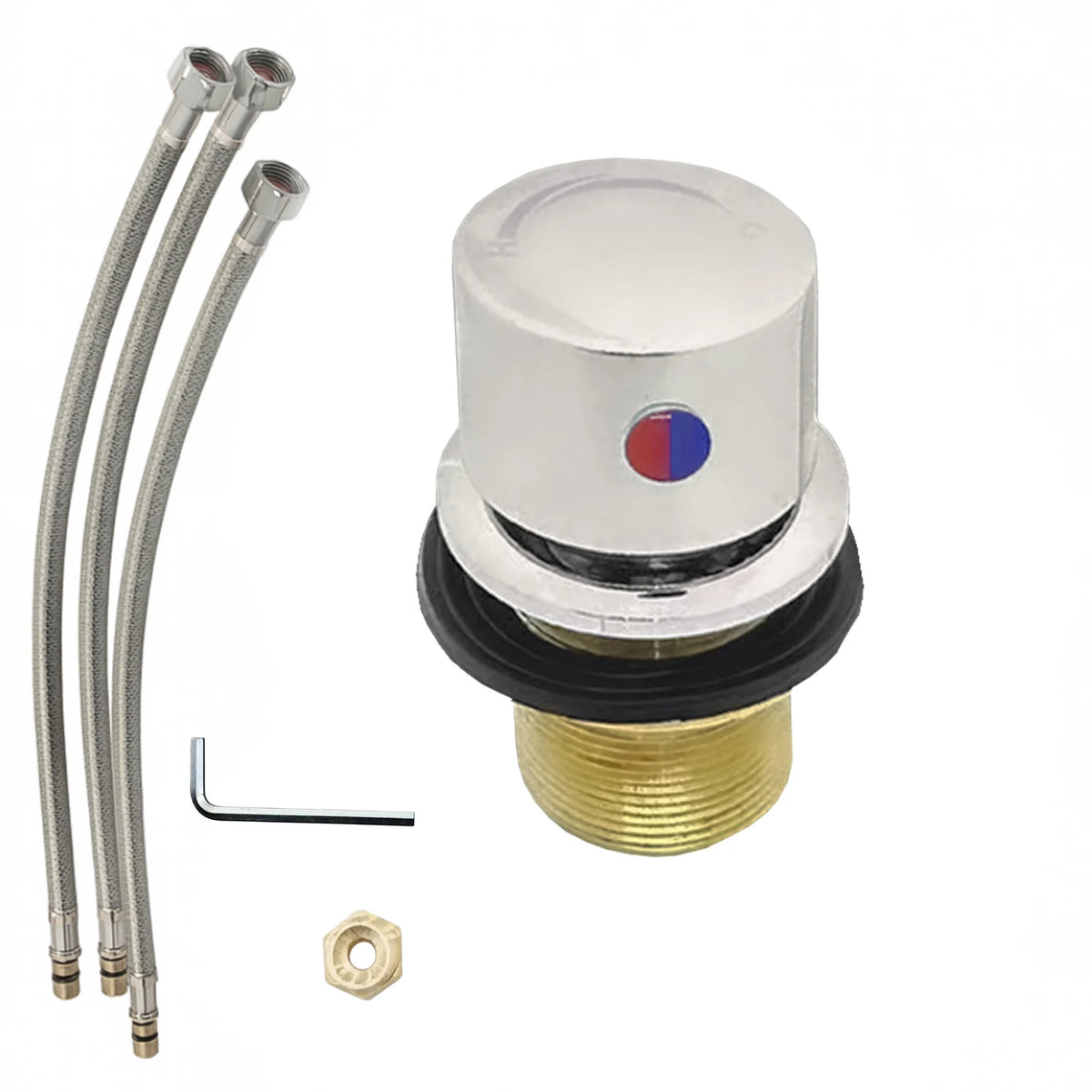 Rimless D Shaped BTW Toilet With Integrate Hot Cold Bidet Valve
