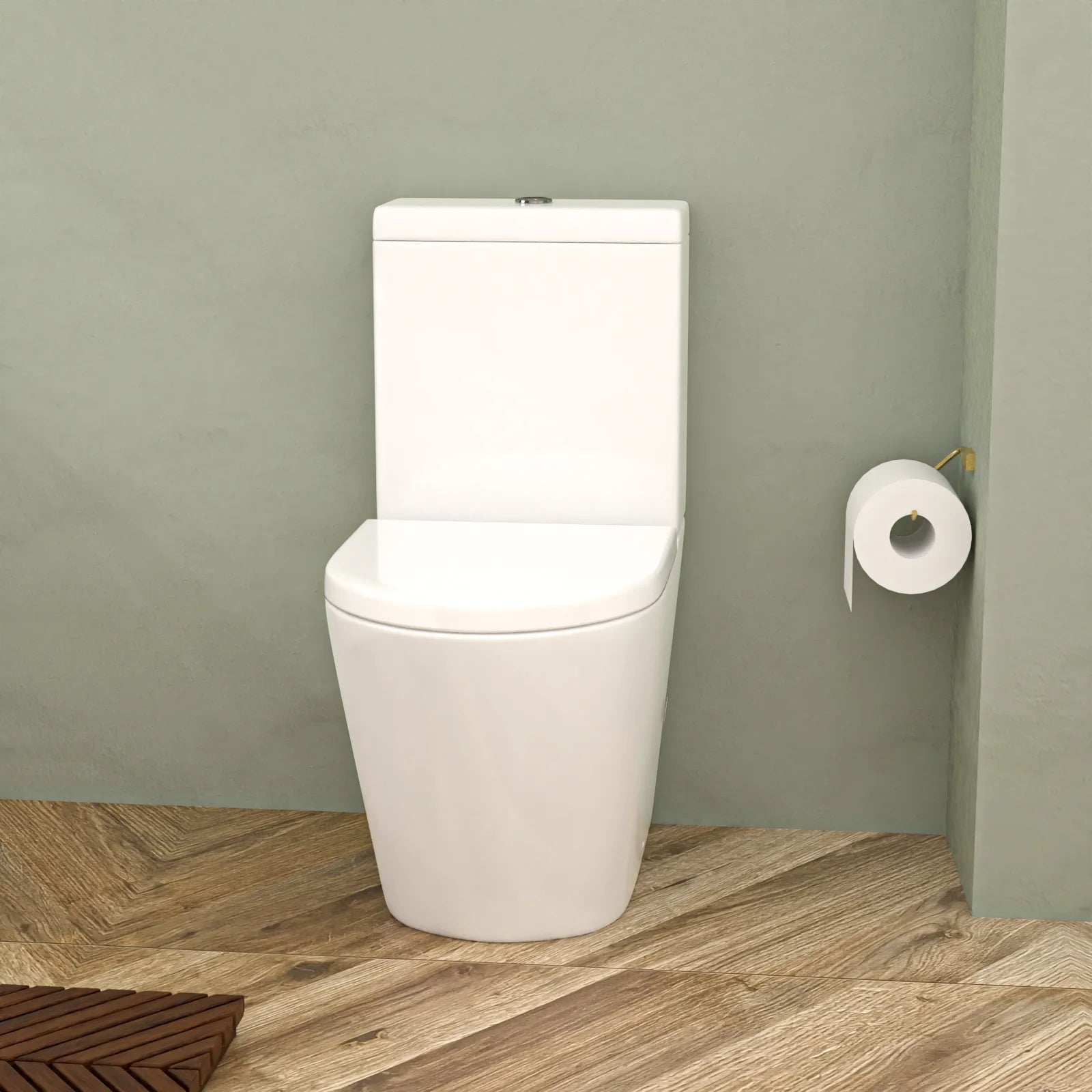 1700mm Bathroom Suite Rectangle Bath with Bath Screen, Vanity Unit & Toilet and Tap Sets