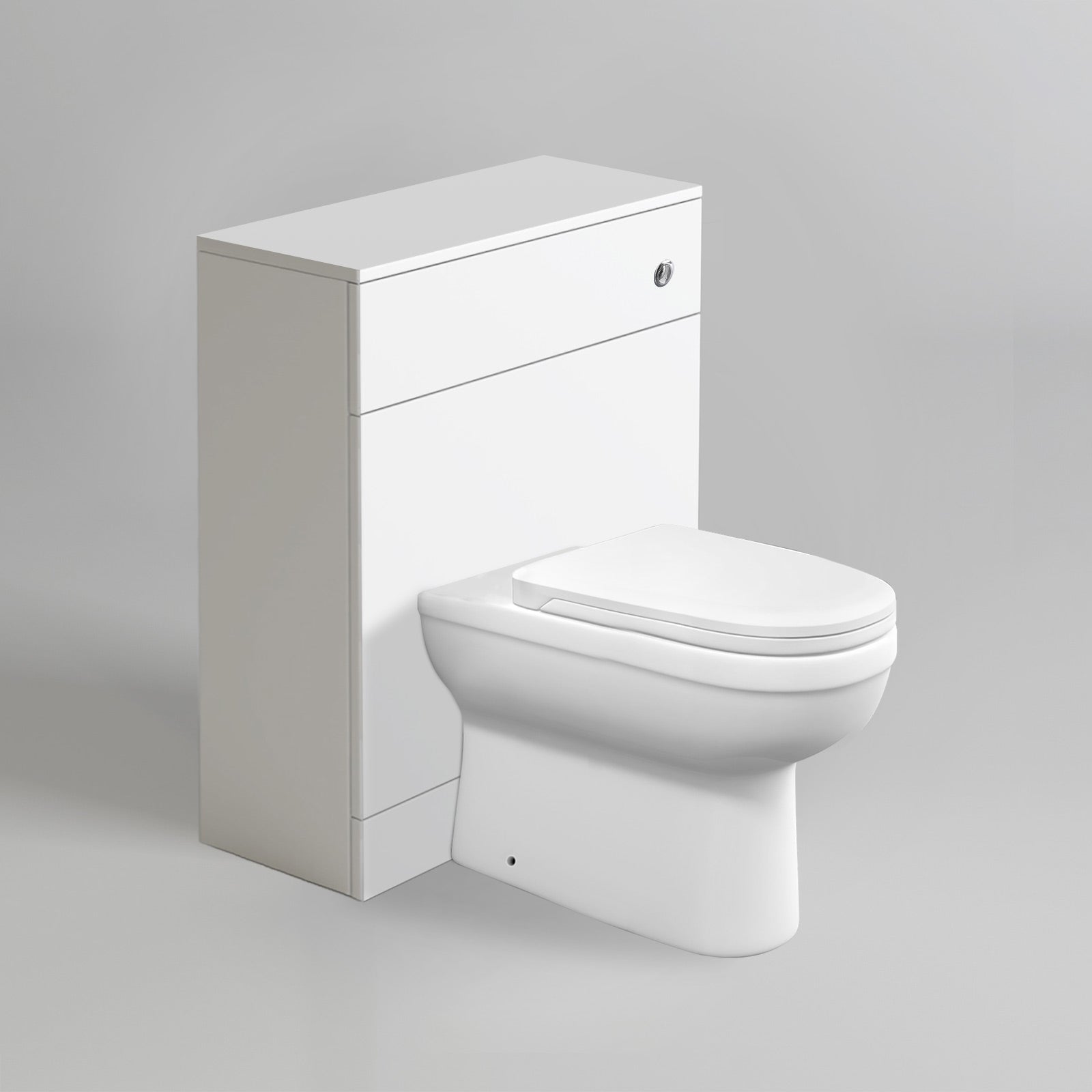 Melbourne White Back To Wall WC Toilet Unit + Soft Close Seat