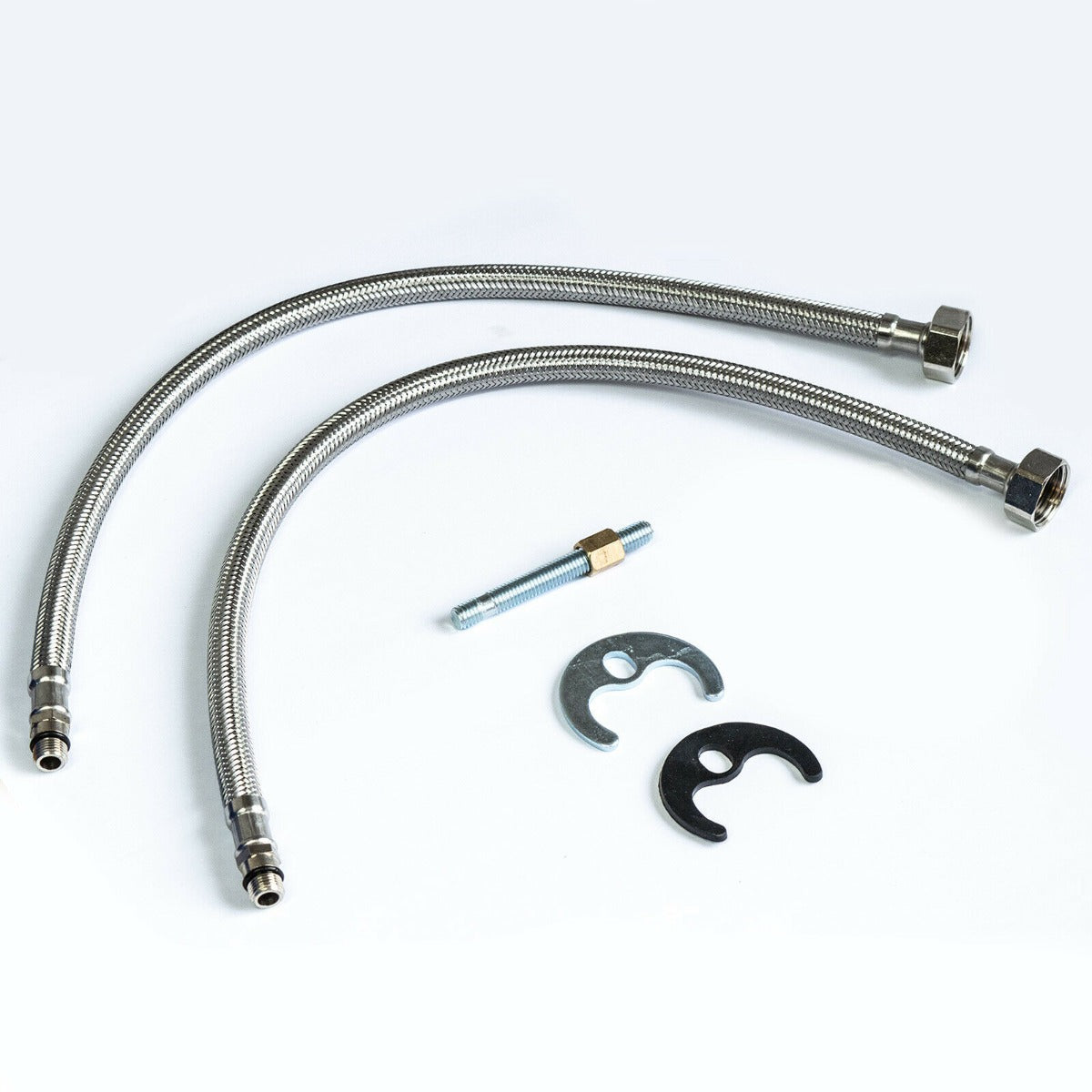 Merton 600mm White Basin Vanity Unit Tap and Tap with Waste Set