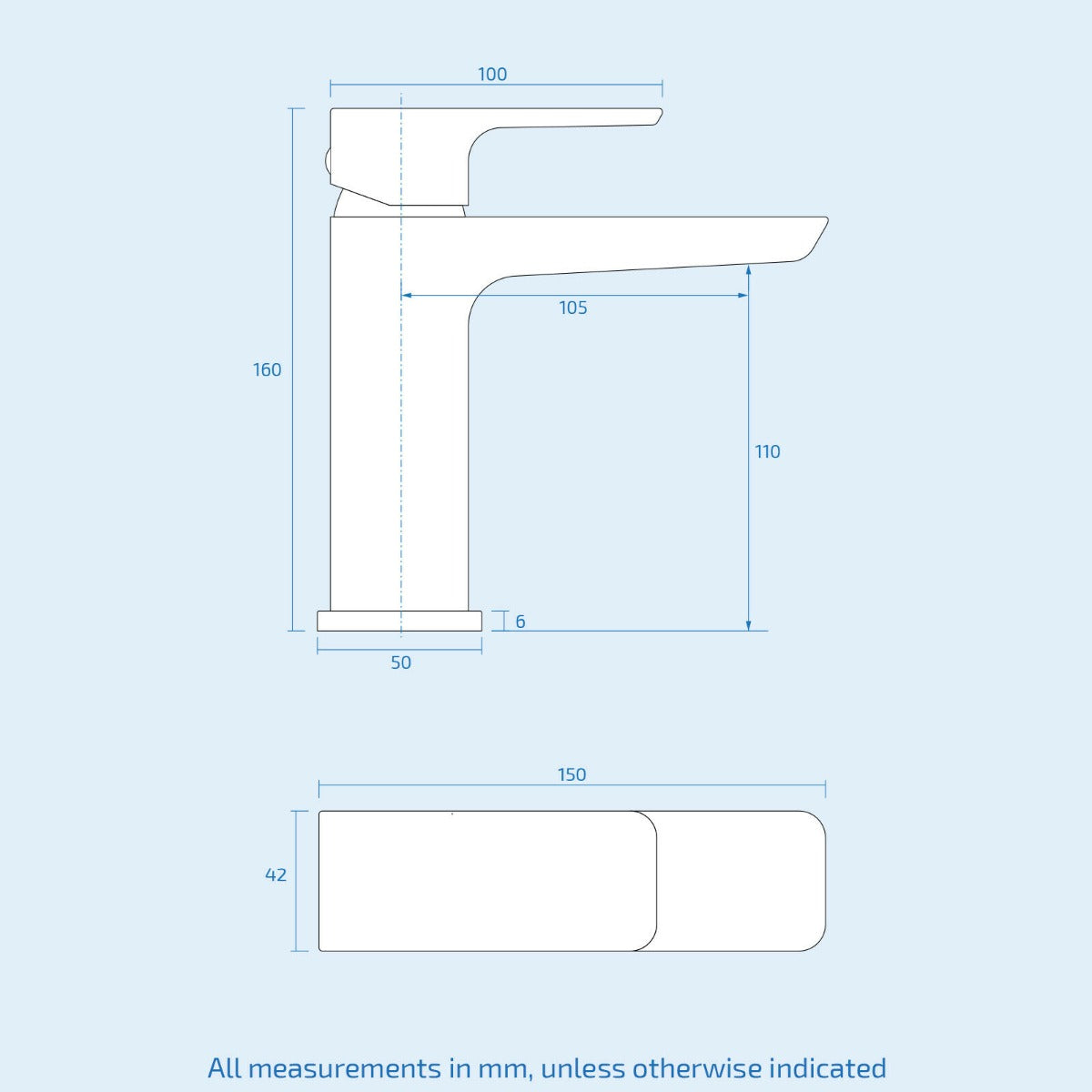 Merton 600mm White Basin Vanity Unit Tap and Tap with Waste Set