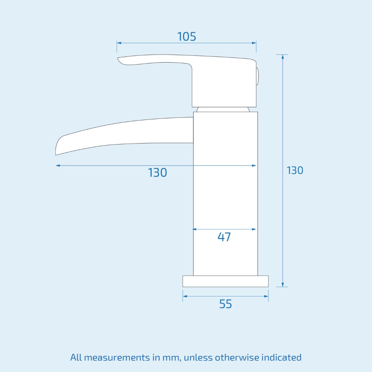 Merton 600mm White Basin Vanity Unit and Tap with Waste Set