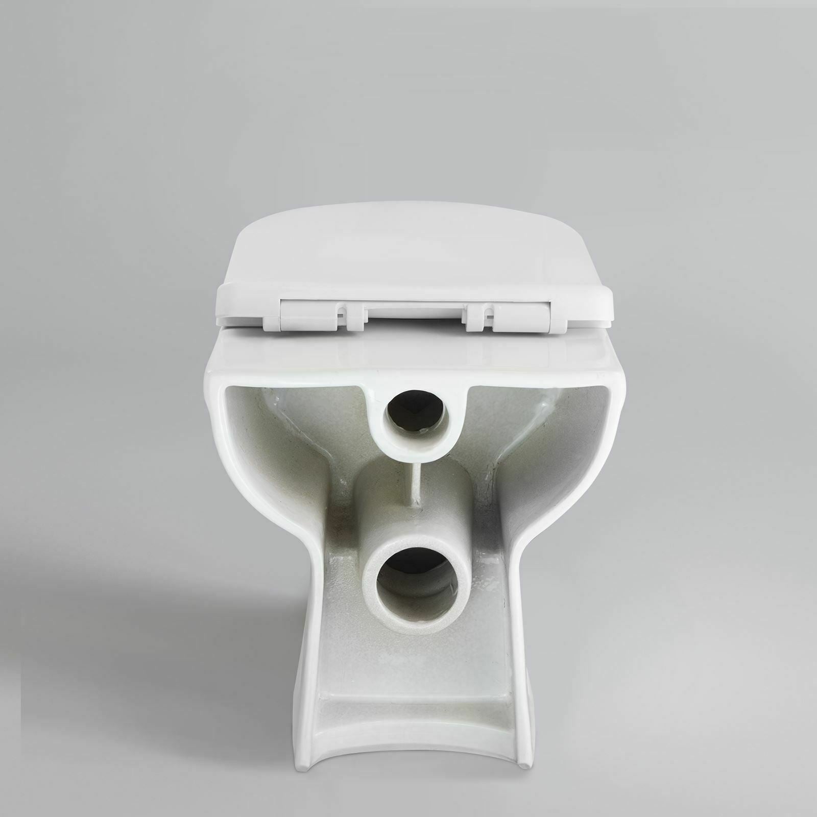 Debra Back To Wall Ceramic WC Toilet Pan with Soft Close Seat