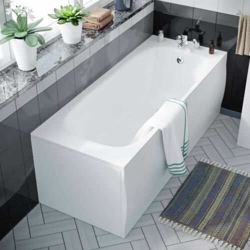 Nanuya 450 Flat Pack Vanity & WC Toilet Pan and Round Bathtub Suite