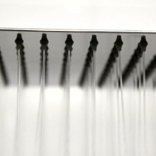 Bathroom Chrome Round Ultra Slim Waterfall Overhead Rainfall Shower Head 200mm