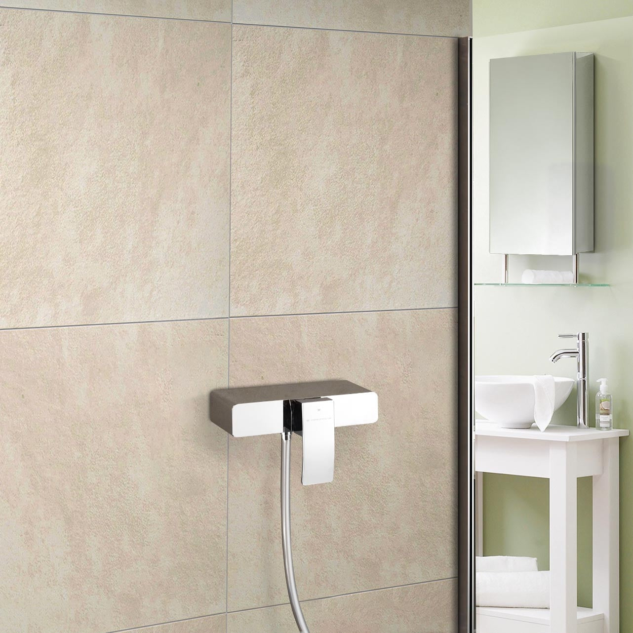 Rennan Exposed Thermostatic Cool Touch Shower Mixer Valve