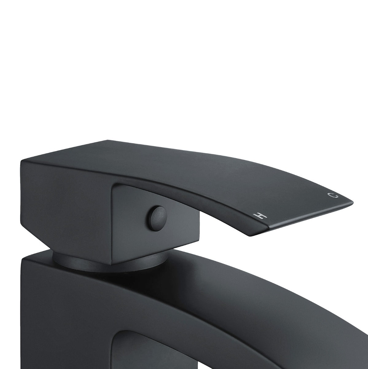 Matte Black Cloakroom Mini Basin Mixer With Waste