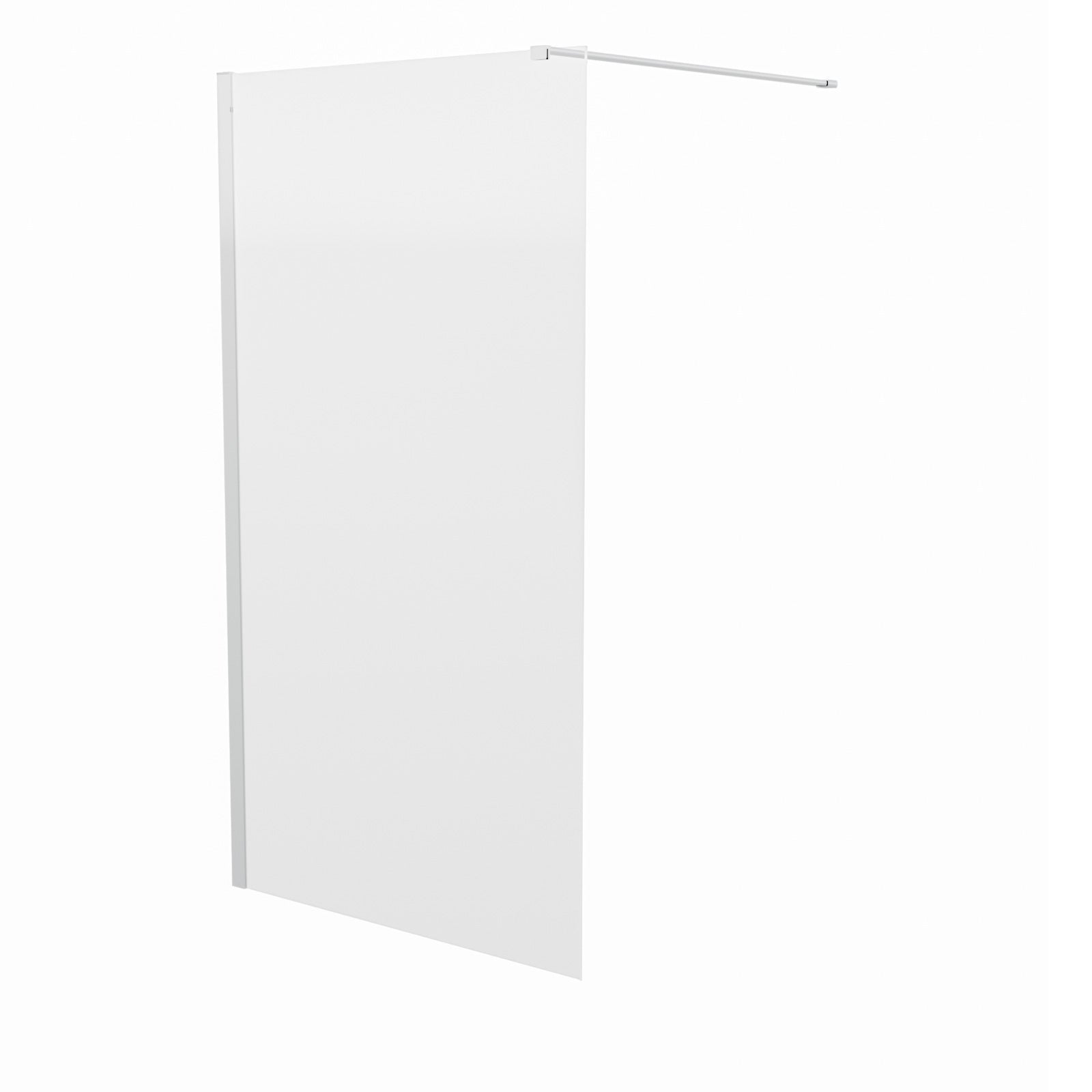 Chrome 1000 Wet Room Screen 8mm Tempered Glass with 300mm Return Panel