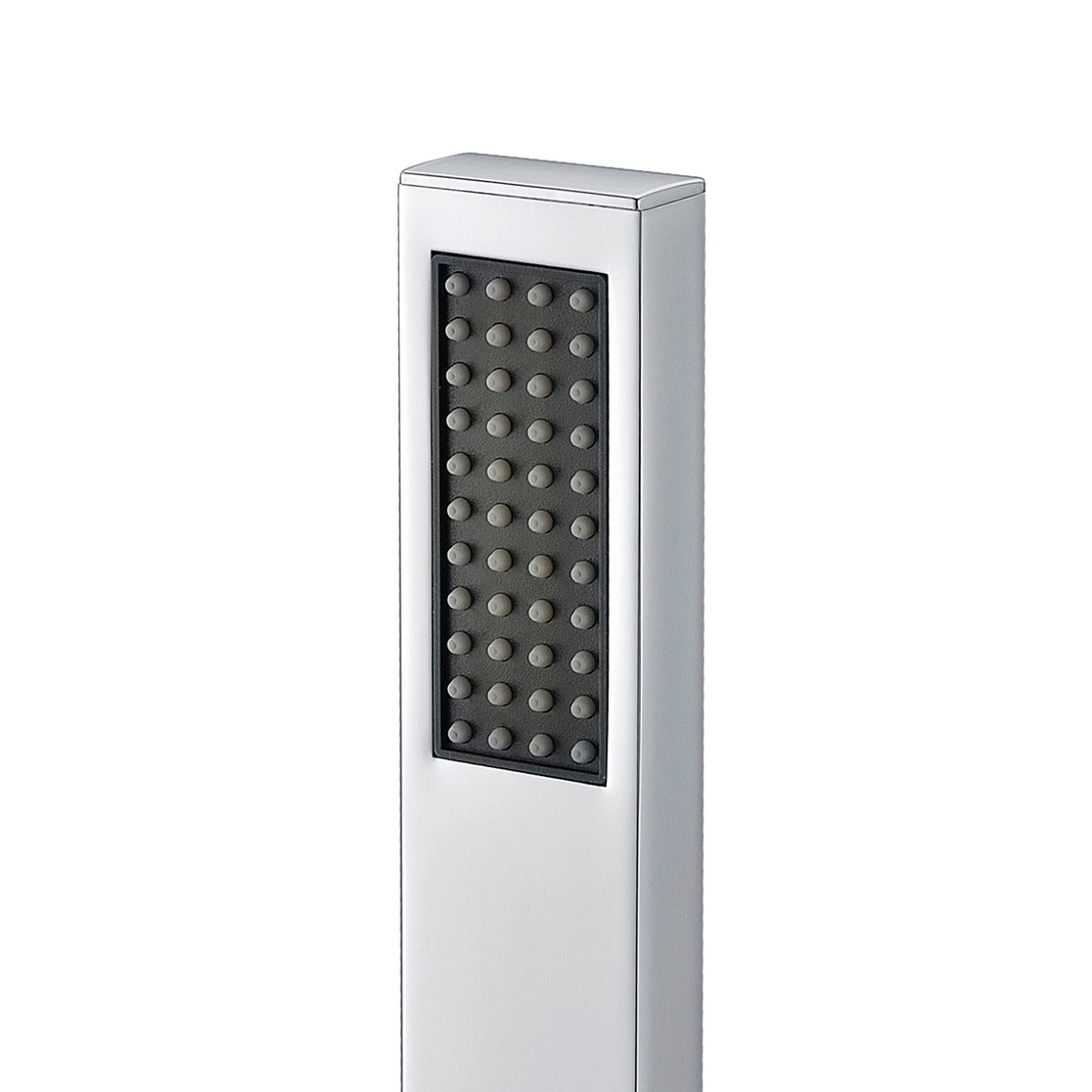 Chrome Bath Mounted Shower Handset Bathroom Solid Brass Square With 2m Hose