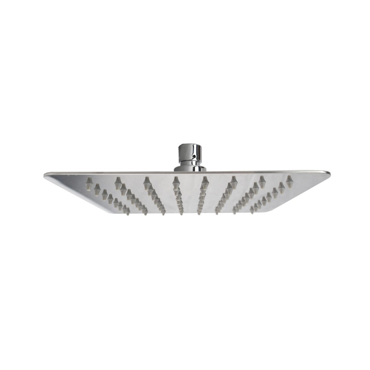 Dunn 250mm Chrome Thin Square Brass Rectangle Swivel Shower Head Overhead + 360mm Ceiling Arm