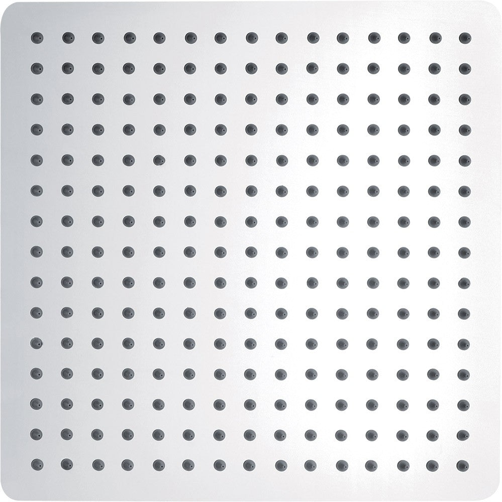 Square Chrome Stainless Steel Overhead Rainfall Ultra Slim Shower Head 350mm