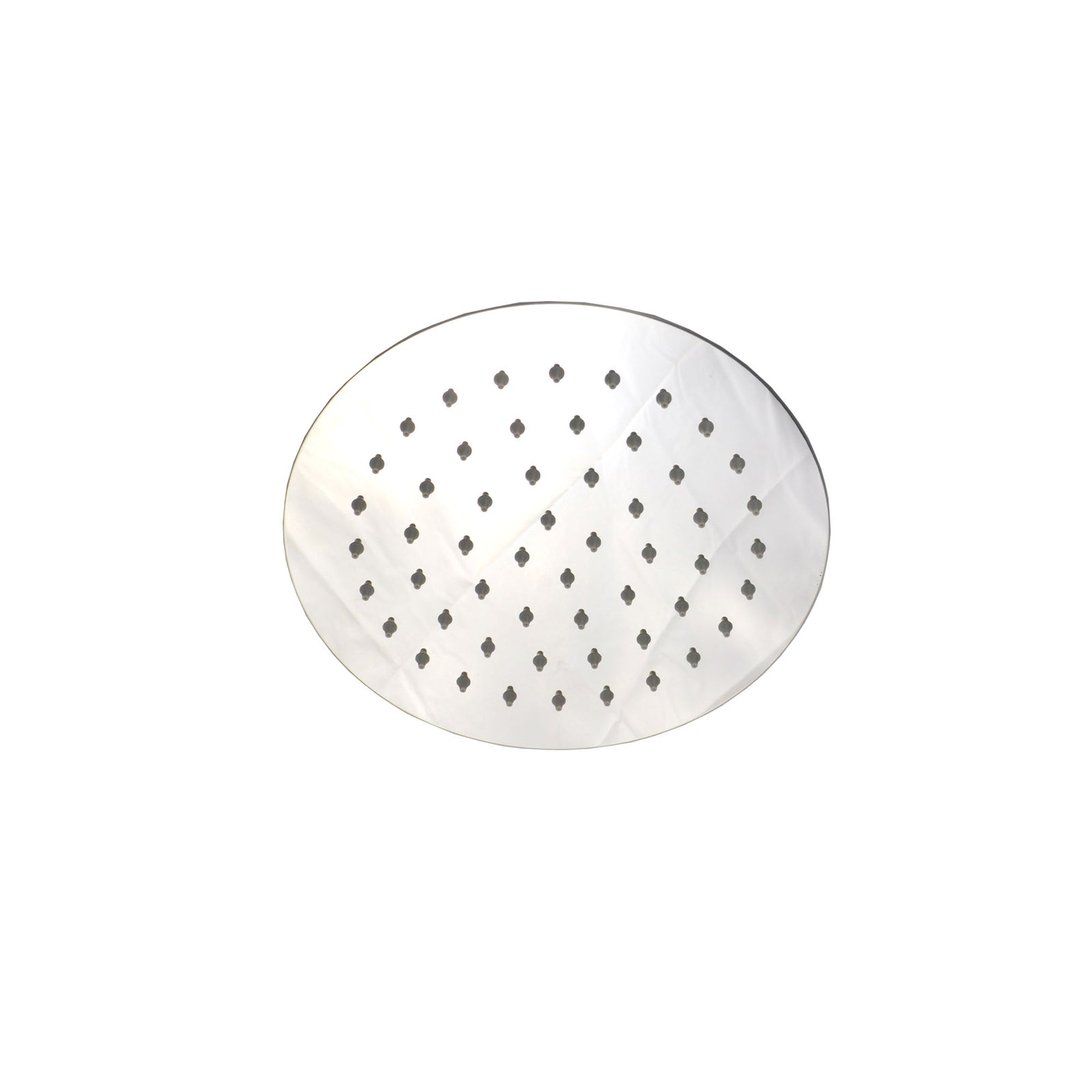 Dunn 200mm Chrome Thin Round Brass Swivel Shower Head Round + 380mm Wall Arm